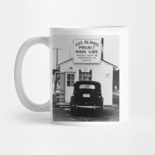 Main gate of Los Alamos laboratory, 1943 (T162/0068) Mug